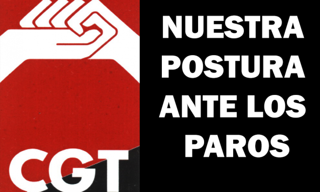 CGT ANTE LOS ÚLTIMOS PAROS CONVOCADOS POR EL INTERCENTROS